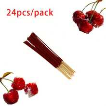 Bastoncini di incenso in bambù da 22 cm/8,66 pollici, a bassa cenere, confezione da 24 pezzi, 12 profumi diversi disponibili, adatti per casa, hotel, stanza, fragranza di lunga durata per eliminare gli odori e purificare l'aria - Multicolore - Visualizzare 95