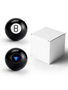 神秘8号球 - 浮浮式答案设计，提问、摇晃、翻转，20种神秘答案，经典设计，充满怀旧情怀，创意占卜玩具，复古造型，适合朋友、家人聚会和旅行。