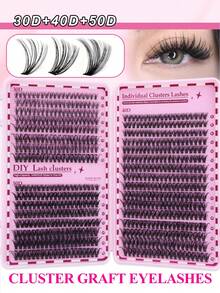 640pcs Eyelash Extension Kit - DIY Eyelash Book, Includes False Lashes, Glue, Makeup Remover, Tweezers And Brush, Easy For Professionals And Beginners, Convenient For Home Use. Eyelash Extension Starter Kit: Includes False Lashes, Glue, Makeup Remover And Tools, Allowing You To Easily Extend Lashes At Home Like A Professional. Professional Home Eyelash Extension Set.