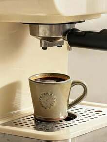 Bộ 1 tách và đĩa, thiết kế hoa văn dập nổi cổ điển sáng tạo, bộ tách cà phê gốm sứ độc đáo, thích hợp cho quán cà phê, phòng khách, nhà hàng, cửa hàng tráng miệng. - Nhiều màu - Xem 4