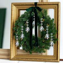 10/20/30 Pcs Ramadan Decoration Ramadan Decoration Wedding Decoration Event Party Centerpiece Decor Teardrop Crystal Christmas Ornaments For Tree Decorations, Hanging Clear Acrylic Snowflake Ornaments For Christmas Tree Indoor Home Decor, Snow Flake Stars Winter Wonderland Party Supplies - TearDrop - View 2