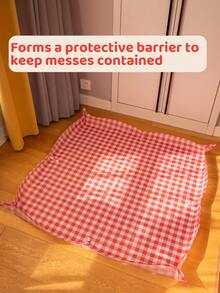 1 Stück Baby Matte für Boden & unter Hochstuhl, wasserdichte Baby Spritz Matte, waschbare Boden Schutzmatte zum Essen & Spielen