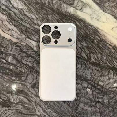 Titanium Orange, Titanium Blue, Titanium Silver Back Screen Protector Compatible With IPhone 16 ProMax, 16 Pro, 15 ProMax, 15 Pro, 14 ProMax, 14 Pro, 13 ProMax, 13 Pro, Upgrade To 17 ProMax/Pro, PC Material Applicable To Daily Shield, Office, Home Daily Shield Office Home Lens Protector Phone Camera Cover Waterproof Shockproof Anti-Fall Scratch Resistant