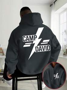 Bluzy z kapturem męskie - Czarne - Zobacz 7