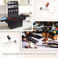 Extra Large Make Up Bag Vanity Case Cosmetic Nail Kits Storage Beauty Carry Box - Default - View 6