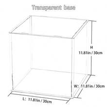 Hộp trưng bày acrylic lắp ráp sẵn - Kệ lưu trữ thẳng đứng phù hợp cho búp bê, đồ sưu tầm và tượng nhỏ - Hình lập phương trong suốt - Trong sáng - Xem 15