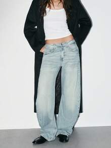 Mocasines de mujer con solapa de bolsillo en marrón y negro, punta redonda - Negro - Ver 5