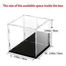 Acrylic Mirror, Box With Mirror, Highly Transparent Acrylic Display Box, Can Be Used For Collection, Figure Display, Clear Acrylic Display Case, With Mirror Base, Back Mirror, Dustproof Protection Showcase For Collectibles Memorabilia FigurinesFull Mitt Figure Case, Collection Case, Easy To Assemble, Stain Resistant, Gloves, Cleaning Cloth, Acrylic Case, Care Instructions, Instruction Manual - Black - View 21