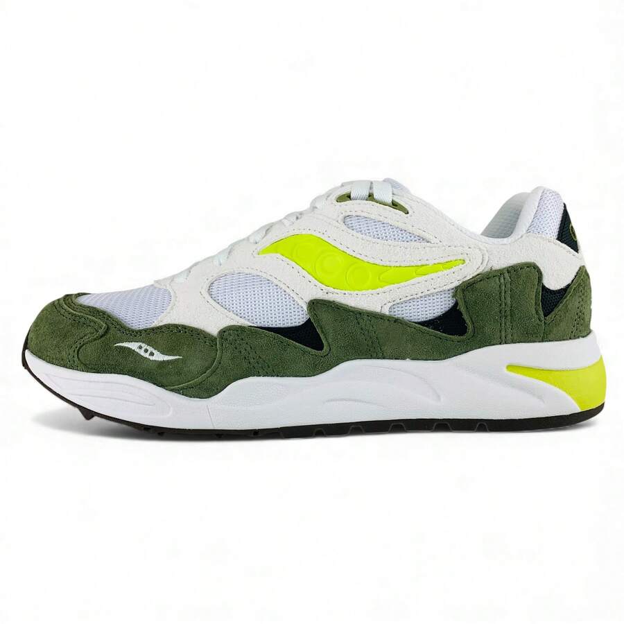 Saucony Grid Shadow 2 Essential White Green Men's Shoes Sneakers S70772-6 - 白色 - 查看 1
