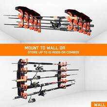 Wall Fishing Rod Holder Wall Fishing Rod Storage Rack Quick-Release Stick Latest - Multicolor - View 5