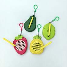 Creative Fruit Party Mini Magnetic Decompression Board, Party Keychain Gift Pack, Cute Fashion Student Keychain, Intellectual Fun Pen Holder Stress Relief Couple Pendant, Suitable For Thanksgiving, Christmas Gifts - Mixed Colors - View 8