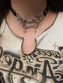 亚文化骨星项链 小众百搭暗黑系项链 Y2K 辣妹原宿风 - A - 查看 1