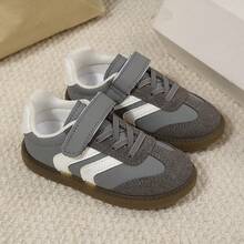 Toddler/Little Kid Comfortable Hook & Loop Strap Sneakers With Mesh Lining – Anti-Wear All-Season Sport Shoes For School & Daily Play - 灰色 - 查看 8