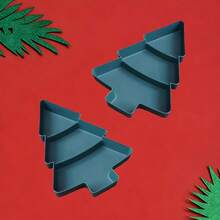 Christmas Tree Shaped Appetizer Platter, Snack Tray | Holiday Tableware, Can Hold Nuts, Candies, Dried Fruits And Seeds, Compartment Party Tray, Holiday Party, Kitchen, Office, Space-Saving Countertop Storage, Christmas Candy Decor, Compartment Dish - Multicolor - View 17