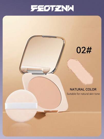 FEOTZNW بودرة تثبيت مطفأة - تحكم طويل الأمد في الزيوت، تغطية مرطبة، مناسبة للبشرة الجافة/الدهنية، لا تسبب التكتل، هدية رائعة لعيد الحب وعيد الميلاد