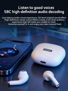 Lenovo Thinkplus LP40 Wireless Bluetooth 5.0 Sports Noise Cancelling Headphones (China Version) - Black - View 4