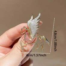 1pc Fashionable Zinc Alloy Brooch, New High-End Lapel Pin Suit Decoration, Zodiac Gift Suitable For Women's Daily Wear - Multicolor - View 10