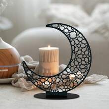 زينة هلال أكريليك أسود، مناسبة لحفلات عيد الفطر، ويمكن استخدامها لديكور حفلات العطلات والهدايا المناسبة للمناسبات - متعدد الألوان - مشاهدة 6