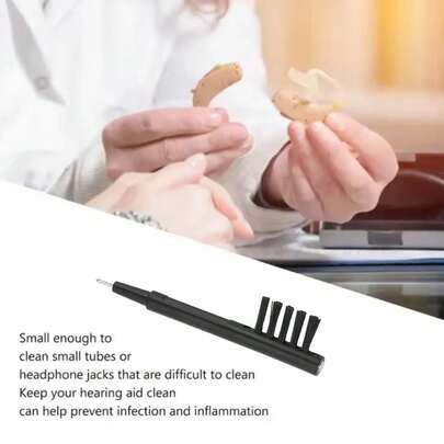 Hearing Amplifier Cleaning Brushes With Wax Hearing Aid Brush Set Accessory Earbuds Headphone Ear Care