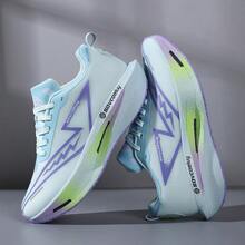 4 Season Women's Lightweight Mesh Breathable Fashion Versatile Popcorn Sole Durable Couple Running Track Shoes - Tranquil Blue - View 3