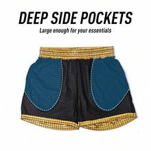 Christmas Party Shorts For Men, Men's Disco Pants Men's Party Pants, Sparkling Shorts Holiday Party Shorts, High-Stretch Waistband Pockets With Drawstring.  Summer    Christmas - Set1 - 查看 5
