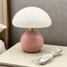1PC Desk Lamp, Creamy Mushroom Light, Cute Mini Bedside Lamp, Used For Aesthetic Room Decoration, Dimmable Night Light, Bedroom Living Room, Bedside Table Lamp, LED Light For Eye Protection, Simple Retro Unique Bedside Table Lamp, Household Kitchen S - 2857 - View 7