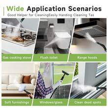 HONGMEI Portable Handheld Steam Cleaner With Brush Head, High-Pressure Steam Cleaner Suitable For Kitchen And Bathroom - Black and White - View 2