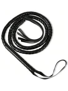 1根重型西部牛仔牛鞭，配有符合人体工程学的手柄和鞭环 - 长鞭杆设计，适用于盛装舞步、障碍赛和西部骑乘 - 耐用且用途广泛的训练鞭，带有逼真的鞭响声