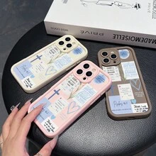 A Simple And Stylish Pink Phone Case With Flower Tag Pattern, Suitable For IPhone 11/12/13/14/17,11 Pro Max,12 Pro Max,13 Pro Max,14 Pro Max,15 Pro Max,16 Pro Max,17 Pro Max,7 Pro,17 Air And Galaxy S22/S22+/223/223+/224/S24+/S25+/S25 Ultra. As A Gift For Family And Friends, It Is Suitable For Various Occasions Such As Birthdays, Spring Festival, Holiday Celebrations, Couple Anniversaries, Valentine's Day, Etc. It Is A Fashionable Choice. - 黑色 - 查看 3