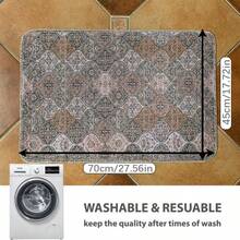 1pc Reusable Pet Pee Pad, Cat & Dog Urine Training Mat - Multicolor - View 2