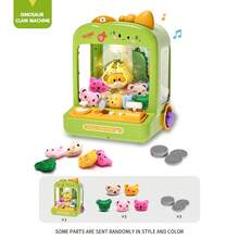 Music-Playing Dinosaur House Coin-Operated Claw Machine, Mini Dolls And Surprise Gashapon Capsules, Unicorn Doll House Claw Machine Children's Toy, Birthday Gift For Boys And Girls, Halloween And Christmas Present (Doll Colour And Style Selected Randomly) - Multicolor - View 13
