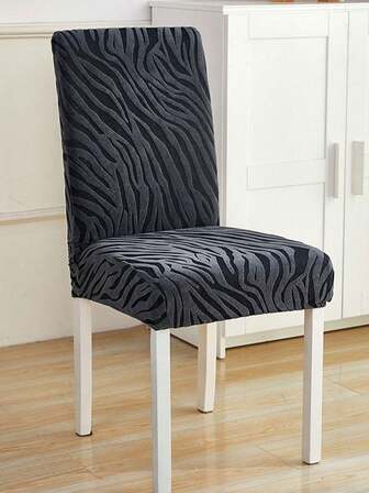 1/2/4pcs Tiger Stripes Jacquard Dining Room Chair Covers,Removable Washable Chair Covers, Modern Home Decor Dining Chair Slipcover Protector,Chair Covers For Dining Room,Living Room