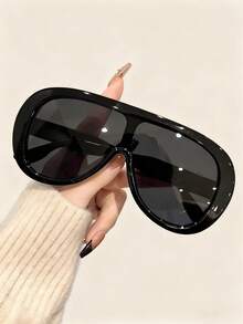1 Pair Retro Classic Metal Oval Women's Fashion Fashion Glasses, Suitable For Holiday Gifts, Summer Beach Parties, Outdoor Travel, Street Photography And Other Occasions - Nhiều màu - Xem 10