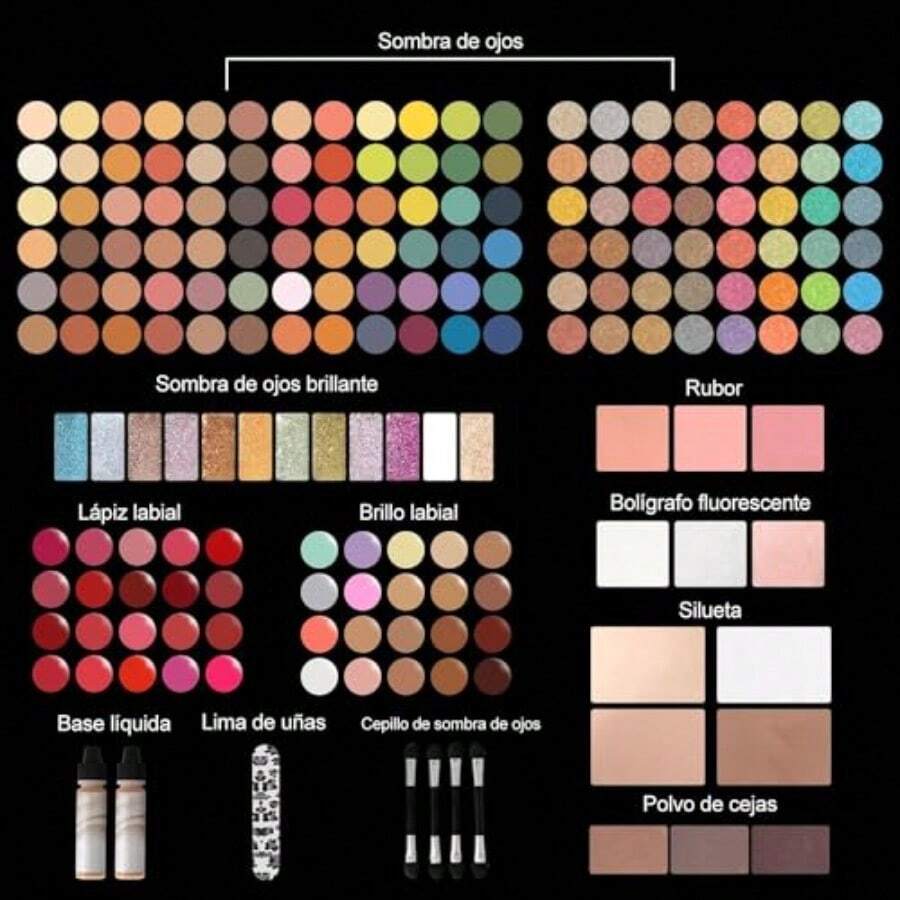MISS All-In-One Makeup Set 148 Colors Makeup Palette All-In-One Kit For Beginners And Gifts For Teen Women - Multicolor - View 1