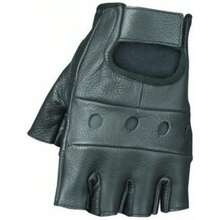 Raider uantes sin Dedos (de Piel, Color Negro), Negro, Large(G) - Multicolor - Ver 3