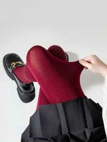1 chiếc quần legging, quần bó sát, màu xanh hải quân ấm áp dành cho nữ, cỡ lớn, màu thu/đông. - Nhiều màu - Xem 7