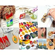 86pcs Earring Pendant Silicone Mold Set Earrings Molds With Varieties Of Shapes And Sizes, Resin Jewelry Making Kit, Stud Dangle Drop Earrings Resin Molds With Hole - 86Pcs/Set - View 4