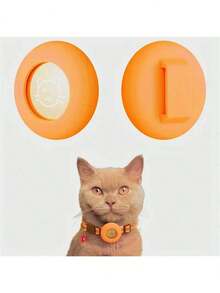 1 pieza Funda protectora de silicona suave para collar de gato AirTag, compatible con Apple AirTag, se ajusta a collares de hasta 0.6 pulgadas para mascotas pequeñas, cachorros (dispositivo AirTag no incluido) - Multicolor - Ver 14