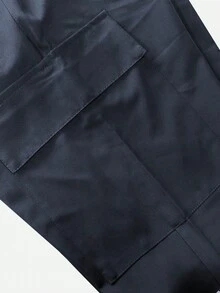 Celana Olahraga Wanita Model Lurus, Celana Jogger Kasual Ringan dan Bernapas dengan Kantong Resleting Kontras, Serbaguna untuk Berbagai Acara Olahraga Musim Semi - Biru - View 7