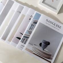 1pc Minimalist English Magazine Photo Shooting Backdrop, Home Decor Prop For Photography, Studio, Rental House - Multicolor - View 4