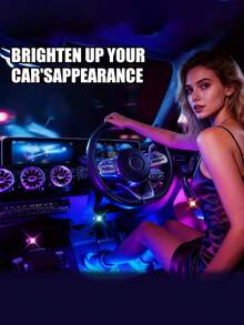 1/2/4/6个无线LED闪光灯，带遥控器，迷你灯，8种颜色，USB充电，防水防震，适用于汽车、摩托车、无人机、飞机、自行车等的LED紧急警示灯