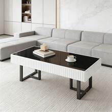 Coffee Tables - Black + White + MDF + Particle Board-1 - View 1