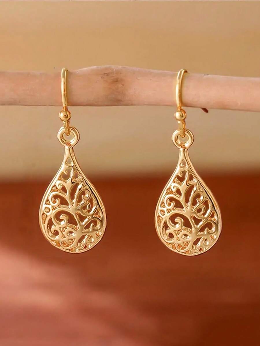 1 Pair Teen Elegant Drop Earrings For Daily Decoration For Party Jewelry Birthday Gift