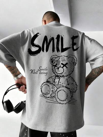  Zrgoth Men's Casual Versatile Simple Printed Element Short Sleeve T-Shirt