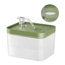 2.5升猫咪饮水器，大容量，条纹设计，USB供电自动宠物饮水器，为猫狗提供新鲜可见的饮用水，无需电池 - 2.5升 - 查看 7