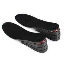 1.18/1.77/2.36/2.95英寸黑色增高鞋垫，男女通用，带减震气垫，适合高跟运动鞋、鞋子、春夏精选、伴娘礼物、房间、卧室装饰、海滩、旅行、男士、女士、度假 - 黑色 - 查看 9