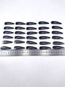 10/30/100pcs Women All-Match Simple Casual Hair Clips, Head Accessories, Hair Accessories For Women - Black - View 16
