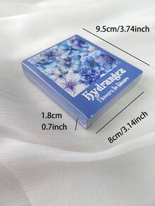 1 Hộp 60 miếng dán PET hình vỏ sò ba chiều lãng mạn màu tím, miếng dán trang trí sổ lưu niệm - Nhiều màu - Xem 11