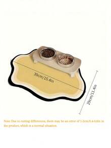 Customizable Anti-Slip Pet Mat, Suitable For Cats & Dogs - Quick Drying, Absorbent, Personalized Pet Name, Nordic Style Indoor Floor Mat, Pet Floor Mat, Cute Pet Design, Durable Pet Pad