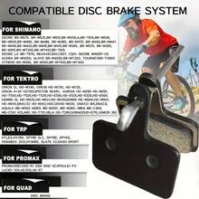 4pcs Mountain Bike Disc Brake Pads, Disc Brake Caliper Brake Shoes Friction Blocks Brake Parts